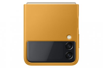 SAMSUNG Coque  Z Flip 3 Cuir moutarde 