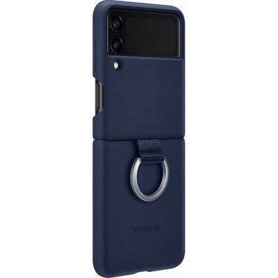 SAMSUNG Coque  Z Flip 3 Silicone anneau bleu 