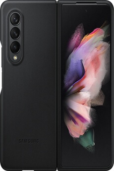 SAMSUNG Coque  Z Fold 3 Cuir noir 
