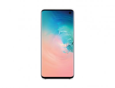 SAMSUNG Coque semi-rigide blanche  ef-pg973tw pour galaxy s10 g973