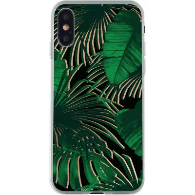 BIGBEN Coque semi-rigide verte et noire Dark Jungle pour iPhone X/XS - Neuf
