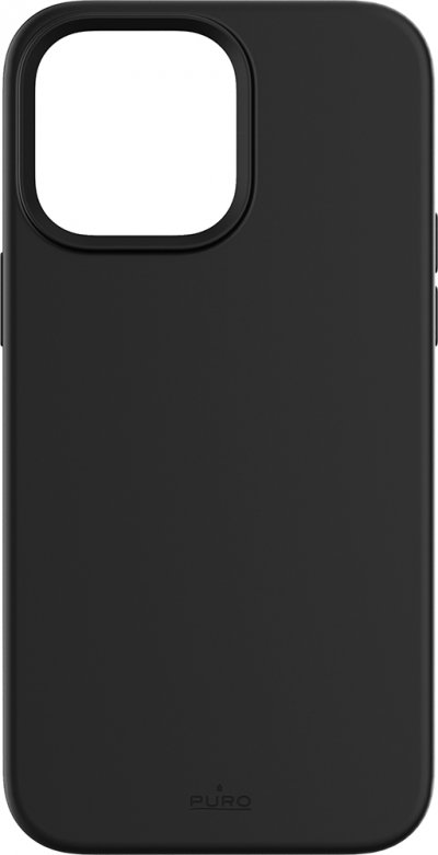 PURO Coque silicon  Icon pour iPhone 14 Pro max Noir