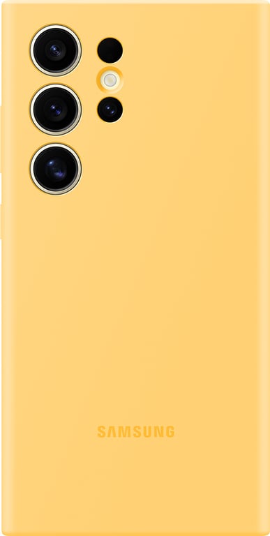 SAMSUNG Coque Silicone Jaune pour  G S24 ULTRA  - Neuf