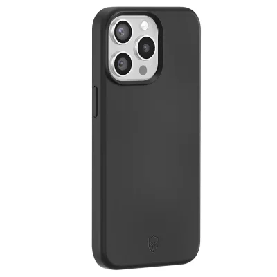 FORCE CASE Coque silicone noir  MagSafe pour iPhone 15 Pro