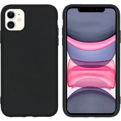 LITTLE BOUTIK Coque Silicone Pour iPhone 11 Couleur Noir Haute Protection