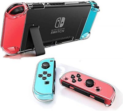 PHONILLICO Coque Silicone Transparent Compatible avec Nintendo Switch