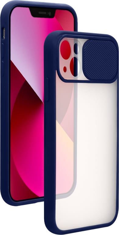 BIGBEN CONNECTED Coque slide contour  bleu pour iphone 13