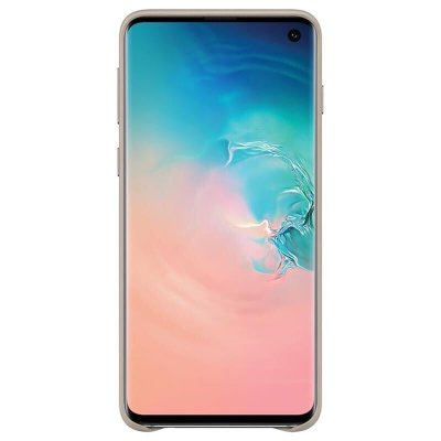 SAMSUNG Coque smartphone EF-VG973LJ Coque en cuir Gris G S10