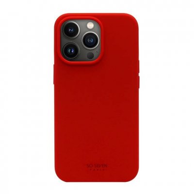 SO SEVEN Coque smoothie recycle rouge iphone 13 13 pro