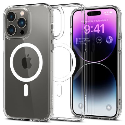 SPIGEN Coque  Iphone 14 Pro Max Magsafe Hybride Blanc