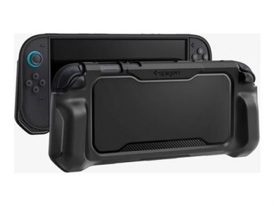  Coque - SPIGEN - Rugged Armor - Nintendo Switch 2 - Noir mat - Protection mixte