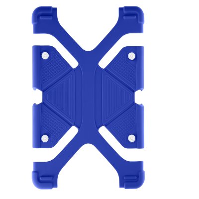 AVIZAR Coque tablette 7.9 &agrave; 9 pouces Universel Bumper Silicone Gel bleu Mode Support
