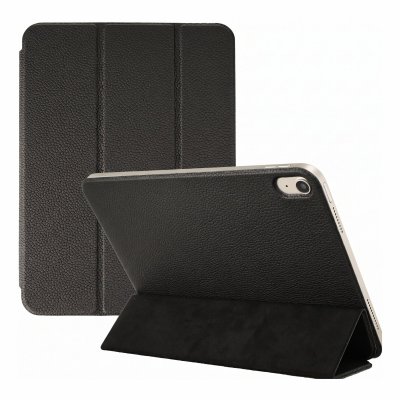 Coque tablette trifold en cuir pour iPad 11 (2025) 11 pouces A16 / iPad 10 (2022) 10.9 pouces - Noir