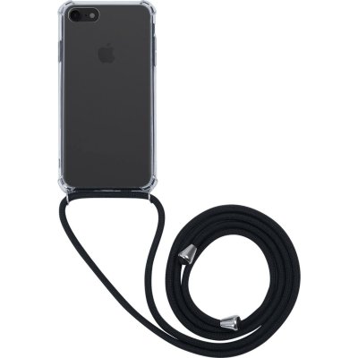 BIGBEN Coque transparente + bandouli&egrave;re noire IP6/6S/7/8