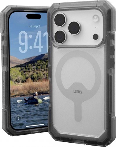 UAG Coque Trooper MagSafe pour iPhone 17 Pro Ultra R&eacute;sistante avec Cache-Port  Transparent