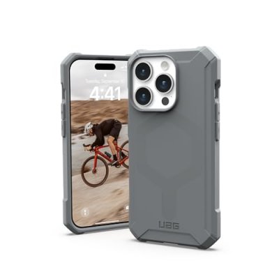 URBAN ARMOR GEAR Coque Uag S&eacute;rie Armor Magsafe Pour Iphone 15 Pro Gris Silver