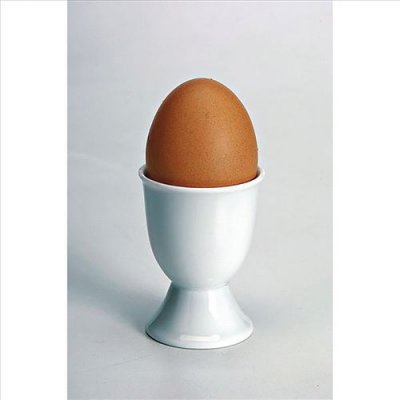 BASTIDE DIFFUSION Coquetier sur pied, hauteur 7 cm (lot de 6) - - Blanc - Porcelaine
