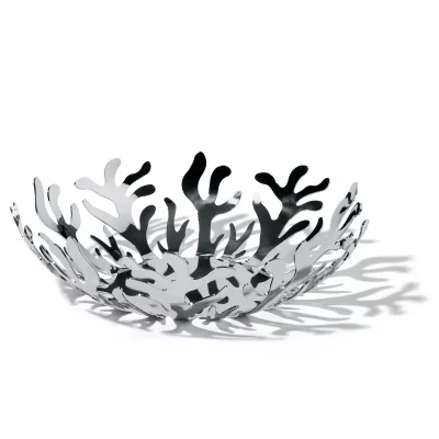 ALESSI Corbeille &agrave; fruits argent&eacute;e en acier Mediterraneo 29cm 