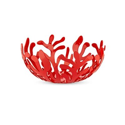 ALESSI Corbeille &agrave; fruits - M&eacute;diterraneo - &Oslash;21 cm - Rouge