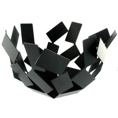GENERIQUE Corbeille &agrave; fruits noire en acier Clichy Alessi Noir Alessi