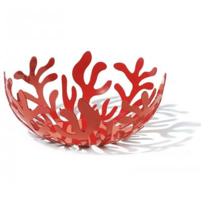 ALESSI SPA Corbeille &agrave; fruits rouge en acier Mediterraneo Blanc Alessi