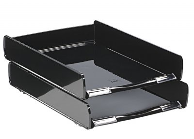 CEP Corbeille courrier  Ecoline - 25,5x3,6x37 cm - noir