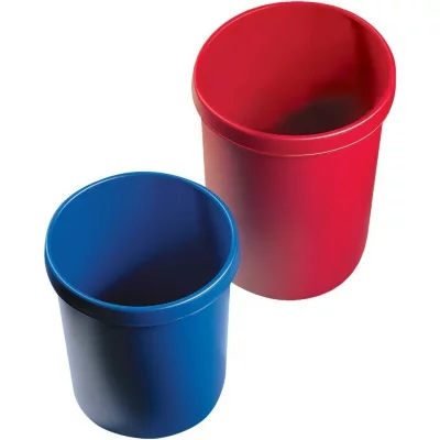 HELIT Corbeille Ronde Plastique 30l Grise