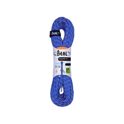 BEAL Corde &agrave; double  Ice Line Unicore &Oslash; 8,1 mm Dry Cover (bleu) 60 m