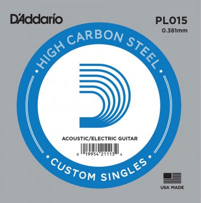 DADDARIO Corde au d&eacute;tail D'addario pour guitare &eacute;lectrique - Acier plein 015
