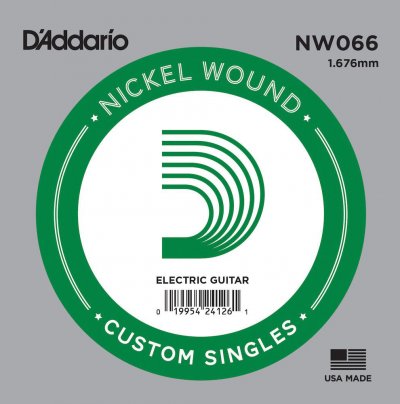 D ADDARIO AND CO Corde au d&eacute;tail pour guitare &eacute;lectrique - Filet rond 066