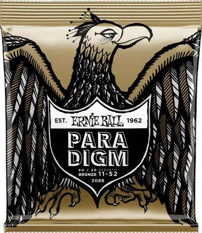 ERNIE BALL Corde de guitare acoustique 2088 Paradigm 80/20 Bronze Light 011-052