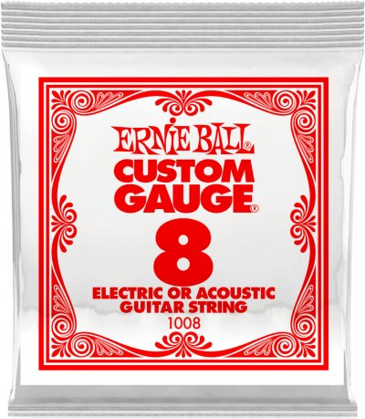ERNIE BALL Corde &eacute;lectrique Slinky plat 008