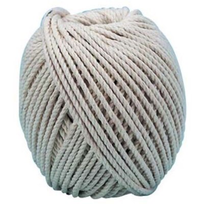 CORDERIE TOURNONAISE Cordeau coton c&acirc;ble - 2 mm x 40 m - 10 pelotes