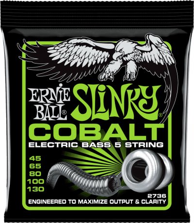 ERNIE BALL Cordes Basse CORDEBASSE COBALT SLINKY 45-130 CORDE