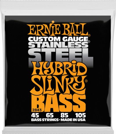 ERNIE BALL Cordes Basse Slinky Regular Stainless Steel