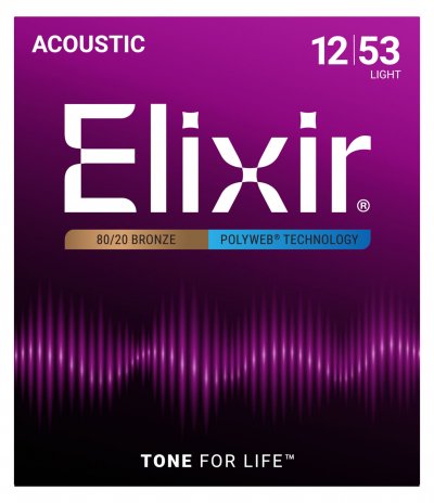 ELIXIR Cordes Guitare Acoustique  11050 - 12/53 1105012/53