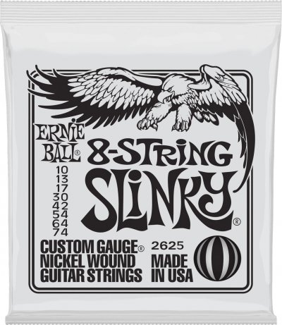 ERNIE BALL Cordes Guitare Electrique SLINKY GUITARE 8 CORDES