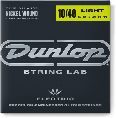 DUNLOP Cordes pour guitare &eacute;lectrique  DEN1046 Medium 10-46 Nickel