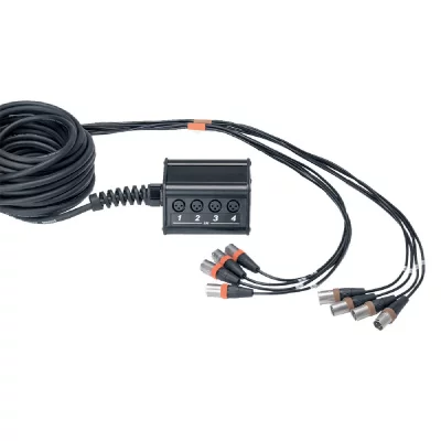 CORDIAL  Bo&icirc;tier de sc&egrave;ne 8 entr&eacute;es XLR c&acirc;ble 15 m