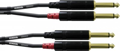 CORDIAL  C&acirc;ble audio double jack mono 3 m