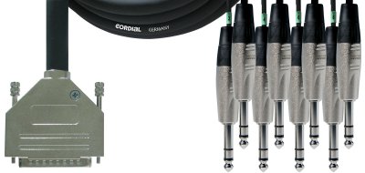 CORDIAL  C&acirc;ble d'interface Sub-D/8 jack st&eacute;r&eacute;o - 1,5 m