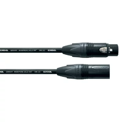 CORDIAL  c&acirc;ble s&eacute;rie PEAK XLR m&acirc;le / XLR femelle 15 m