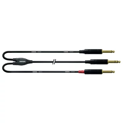 CORDIAL  C&acirc;ble Y bretelle jack st&eacute;r&eacute;o/2 jack mono 1,5 m