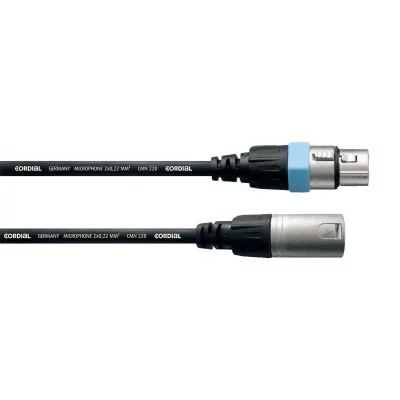 CORDIAL  ccm1.5fm - c&acirc;ble microphone xlr m&acirc;le-xlr femelle 1,5 m