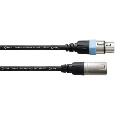 CORDIAL  ccm20fm - c&acirc;ble microphone xlr m&acirc;le-xlr femelle 20 m
