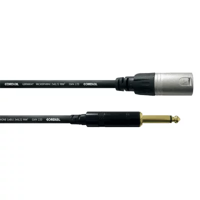 CORDIAL  cfm6mv - c&acirc;ble audio st&eacute;r&eacute;o xlr m&acirc;le-jack st&eacute;r&eacute;o m&acirc;le 6 m