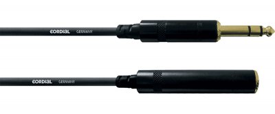 CORDIAL  cfm7.5vk - c&acirc;ble audio jack m&acirc;le-jack femelle st&eacute;r&eacute;o 7,5 m