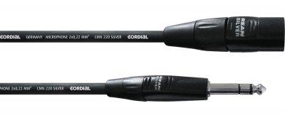 CORDIAL  CIM3MV - C&acirc;ble audio XLR m&acirc;le - jack m&acirc;le st&eacute;r&eacute;o 3 m