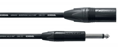 CORDIAL  cpm2.5mp - c&acirc;ble audio xlr femelle - jack mono 2,5 m s&eacute;rie peak