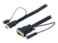 MCAD Cordon / convertisseur HDMI vers VGA+ audio - 1,80M